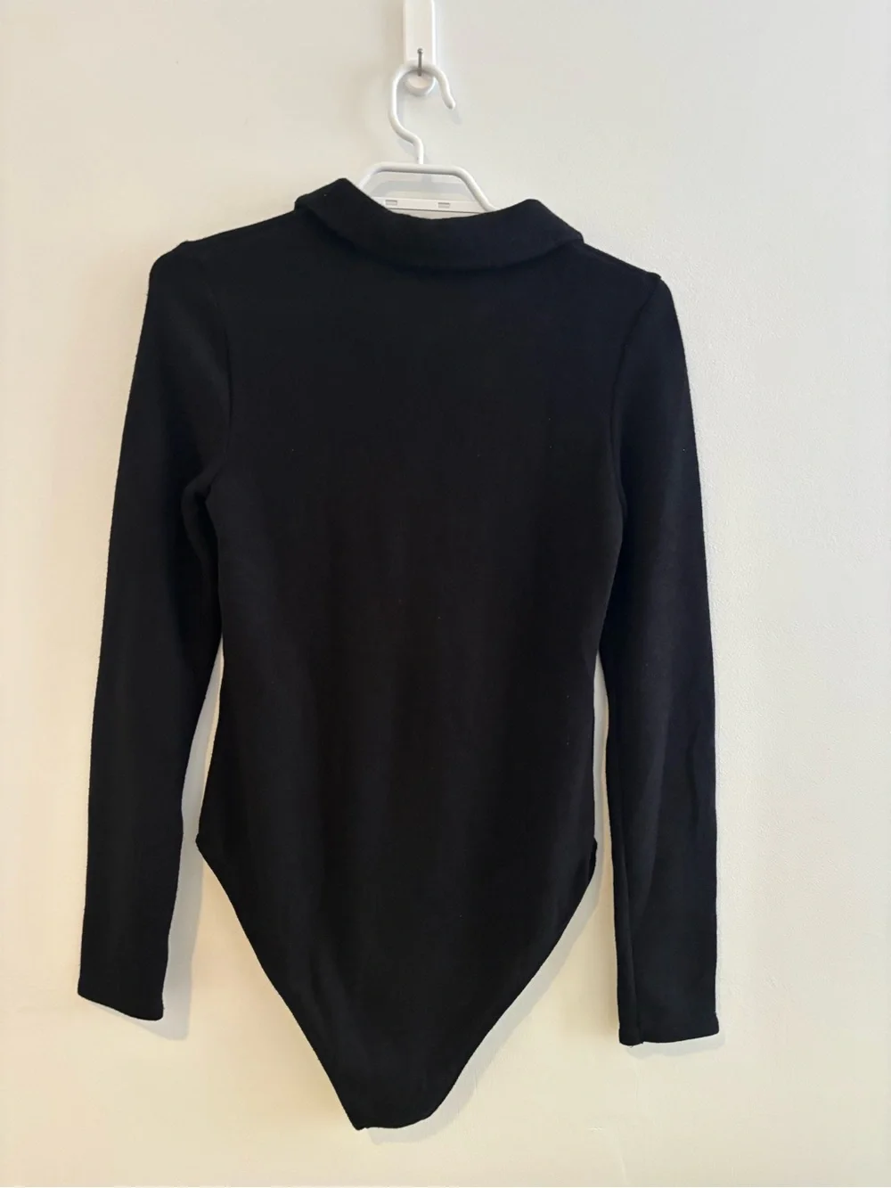 Zara Black Long-Sleeve Polo Bodysuit - Picture 2 of 5